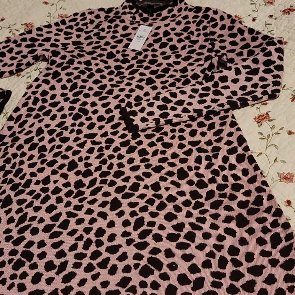 Ann Taylor animal jacquard sweater dress - Picture 5 of 6
